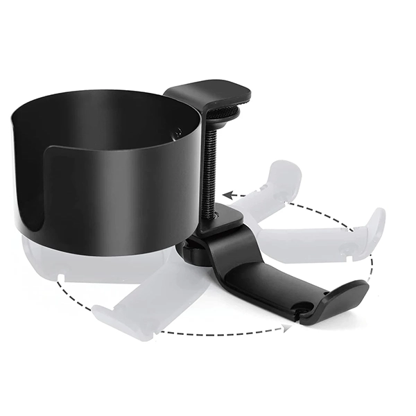 Porte-gobelet De Bureau Avec Crochet pour Casque D’écoute – Image 3